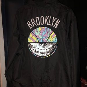 Brooklyn Nets 47brand Global Artist windbreaker